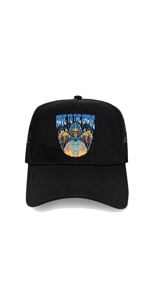 Rave To The Grave Trucker Hat